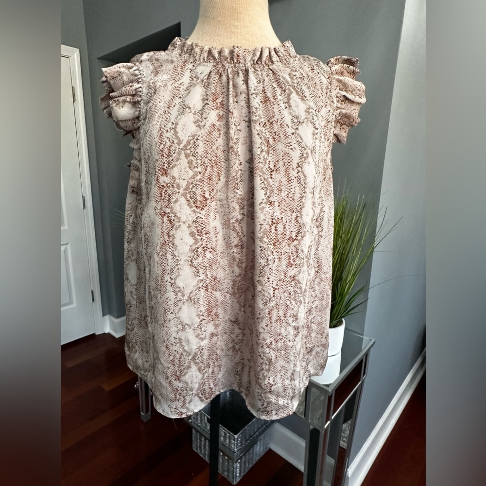Karlie Snake Print Top